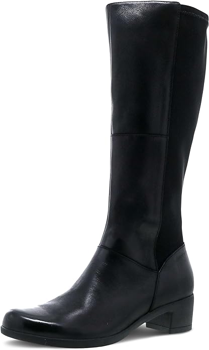 Knee high boots with arch outlet support